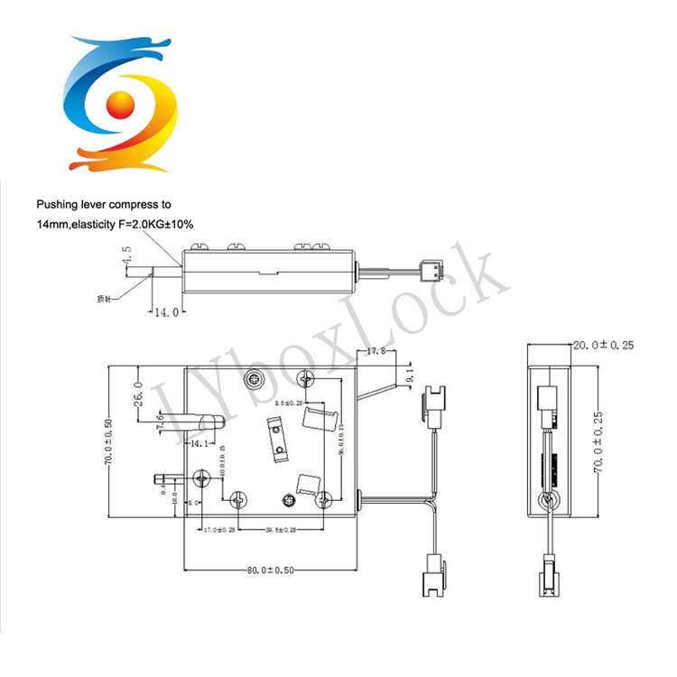Electric Electromagnetic Cabinet Lock Smart Solenoid EM Lock