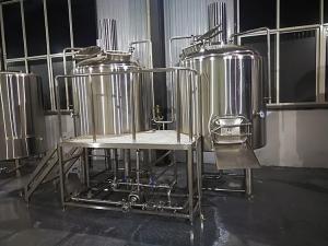 China 500 L Beer Brewing Equipment , Microbrewery Equipment With Two Vessels wholesale