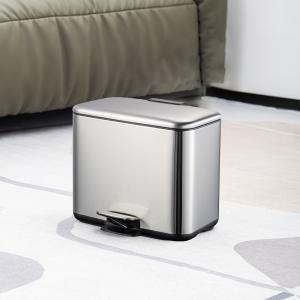 China 2 Division 3L*2 Capacity Stainless Steel Recycle Bin for Stylish Waste Management wholesale