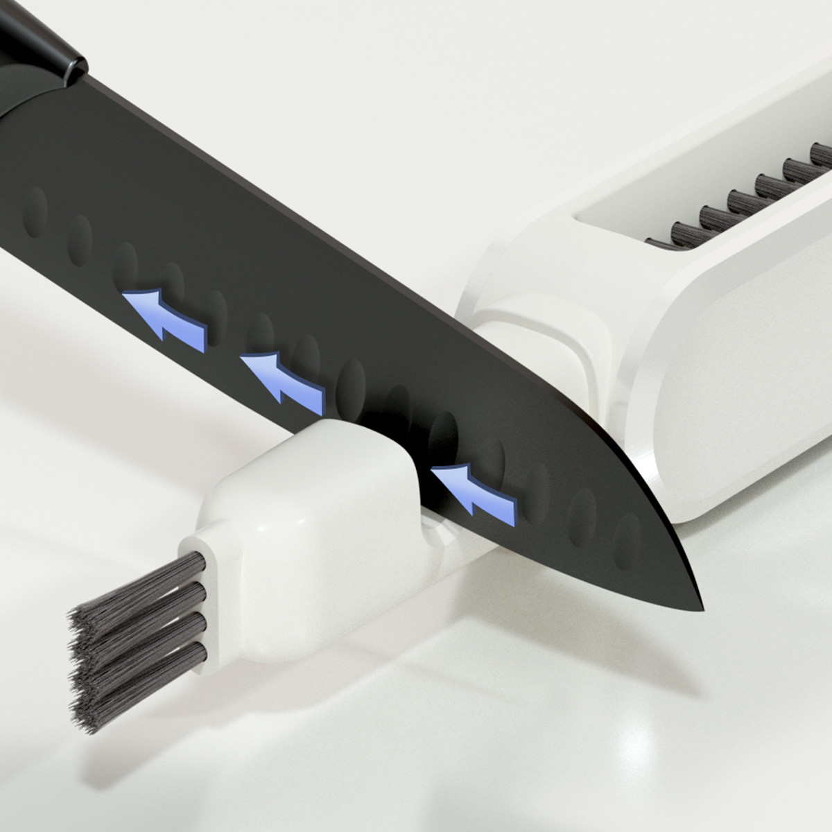 2024 New Design Four In One Multifunctional Kitchen Knife Cleaner Brush