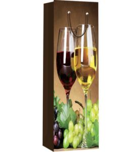 China DIY paper bottle bags for wine packing wholesale