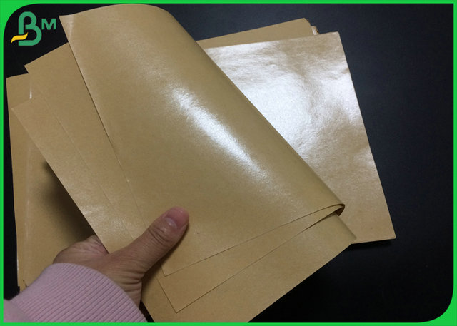 24inch 30inch 40gr 50gr 60gr Brown Paper Coated PE 1 Side For Food Paper Bags 