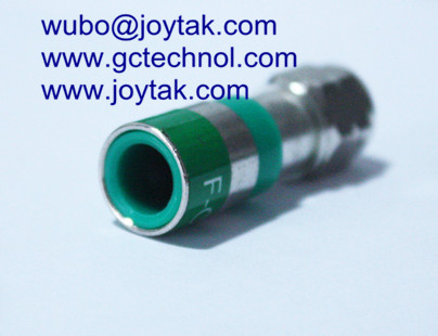 F Compression Connector F Conn For RG6U Coax Cable Security Cameras connectors