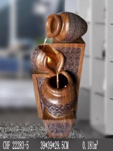 China Warm Led Pots Polyresin Garden Water Fountain wholesale