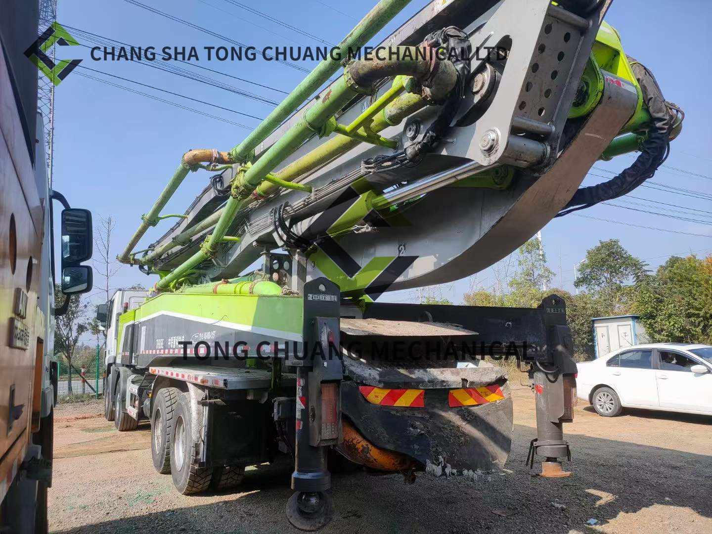 Zoomlion ZLJ5440THBBF 56X-6 RZ Mercedes Benz Used Concrete Pump Truck Four Axle 56M