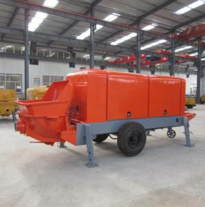 China Diesel 270m 50m3/H Electric Trailer Concrete Pumps wholesale