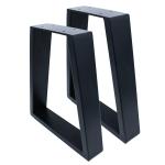 Customized Black Wrought Iron X Shaped Desk Metal Cast Iron Bench Dining Coffee