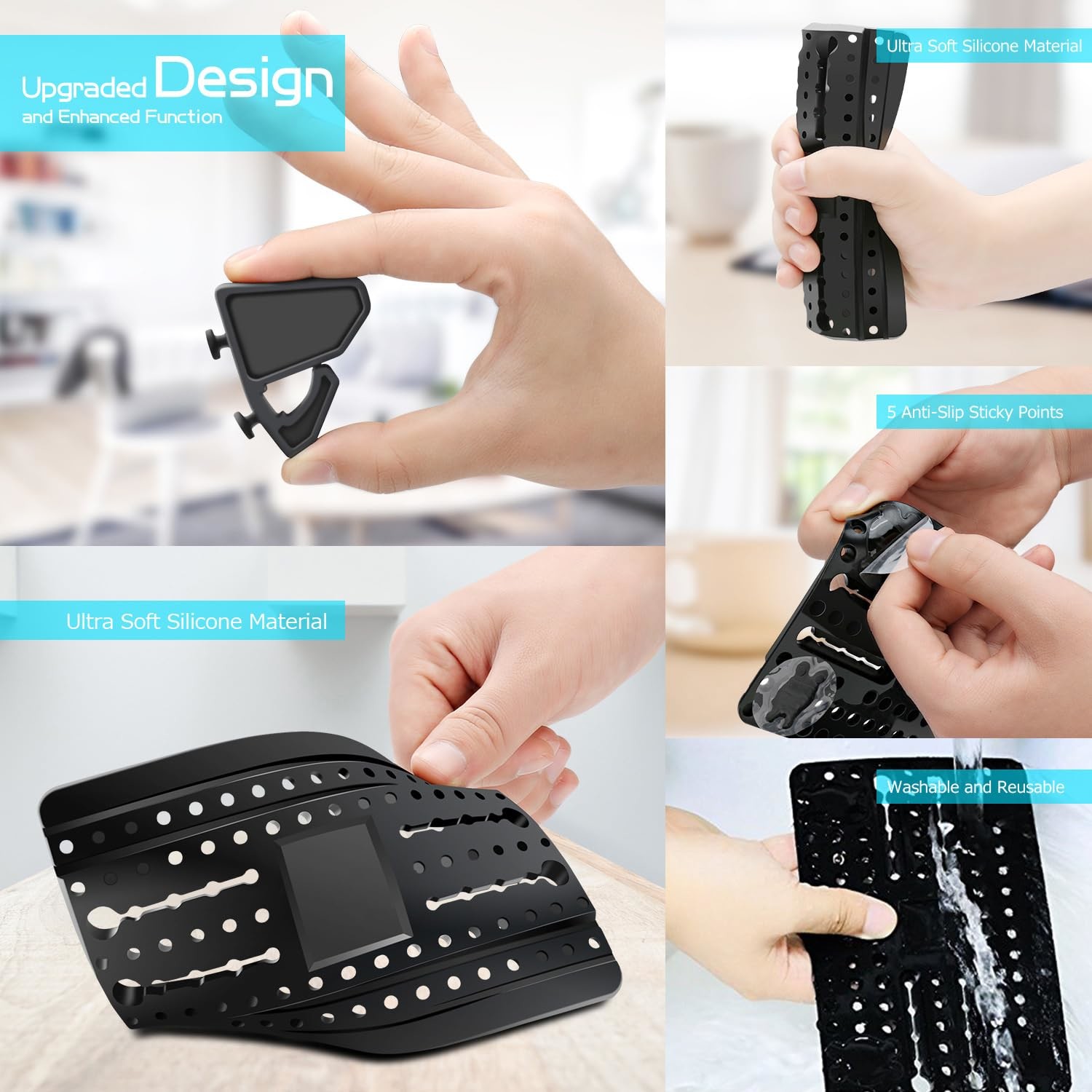 Silicone Car Phone Holder Car Phone Mount Silicone Car Pad Mat For Dashboards Slip Free Desk Phone Stand Holder