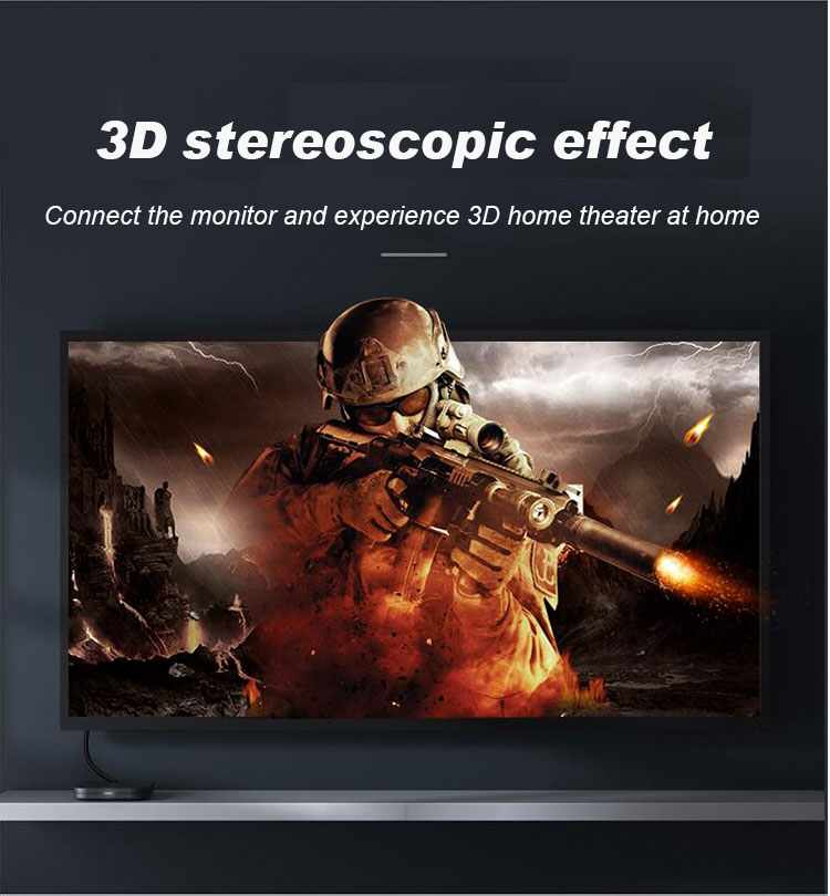 Male To Male Foil Shielding 3D 4K 1080P HDMI Cable 20M Gold Plating