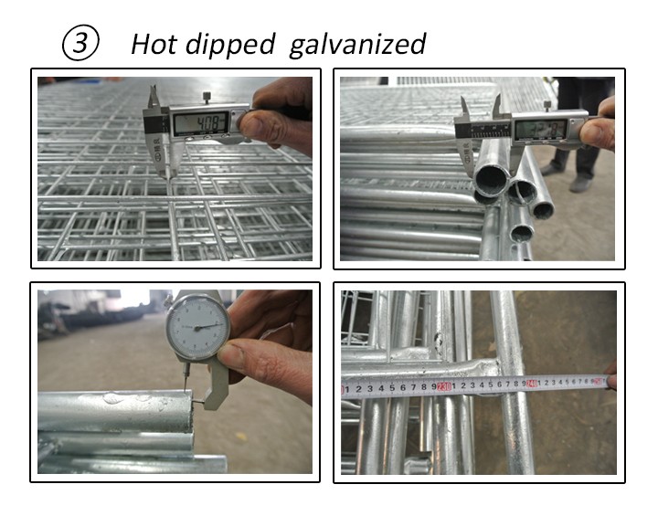 Portable Safety Fence Temporary Fence Panels For Construction Site Q235 Steel Materials