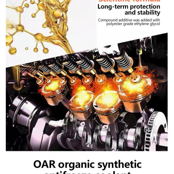 OAR Organic Synthetic Antifreeze Coolant Add to Water Tank for Optimal Performance