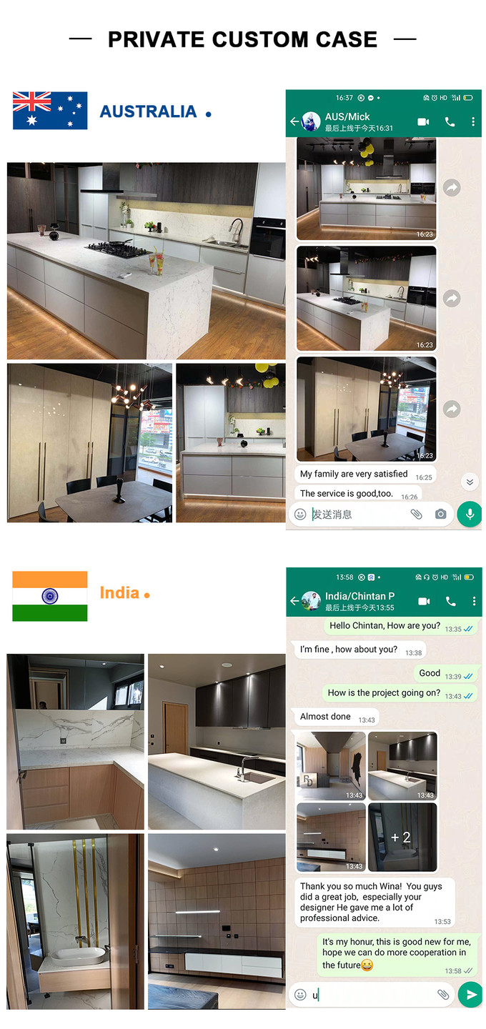 Artcheer Classic Wood Kitchen Cabinet Modern Design with E0 Grade Particleboard Doors