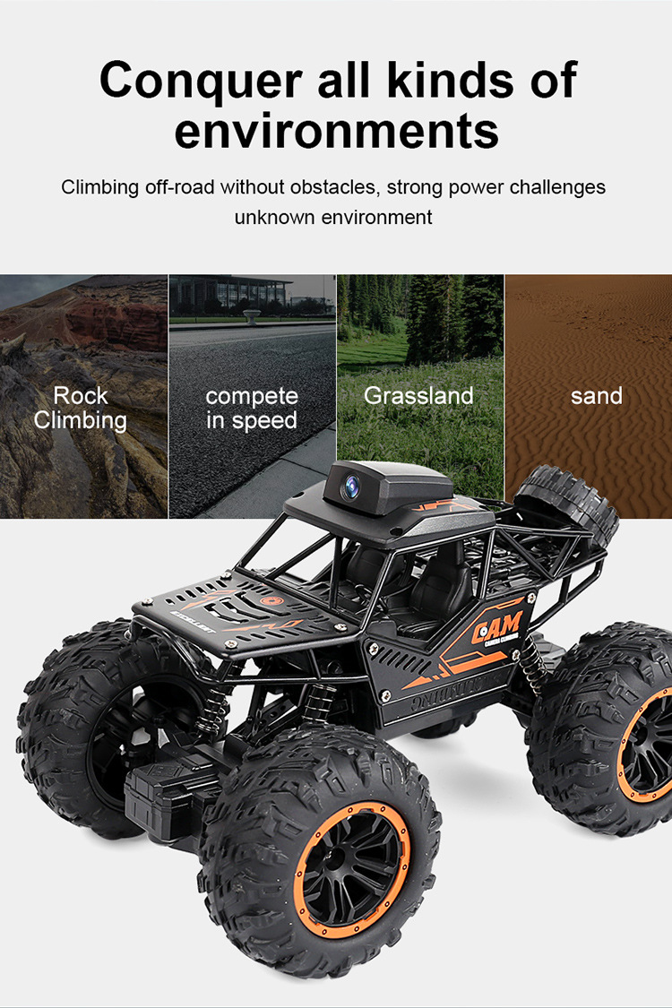 WIFI Outdoor RC Car Toy 720P Definition Image Transmission Video Car for 5-7 Years Old