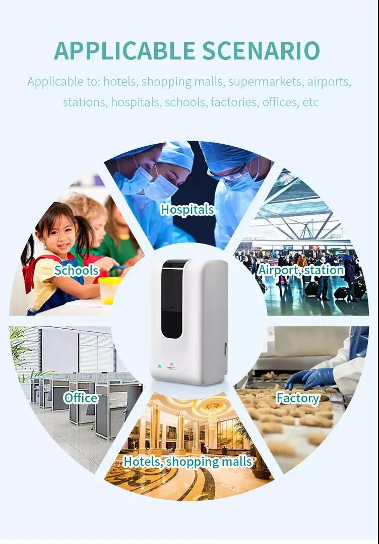 Office School Table Stand ABS Automatic Touchless Soap Dispenser
