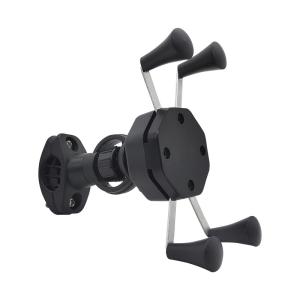 China FCC Handlebar X Claw Motorcycle Phone Mount 360Degree Rotation 0.25KG wholesale