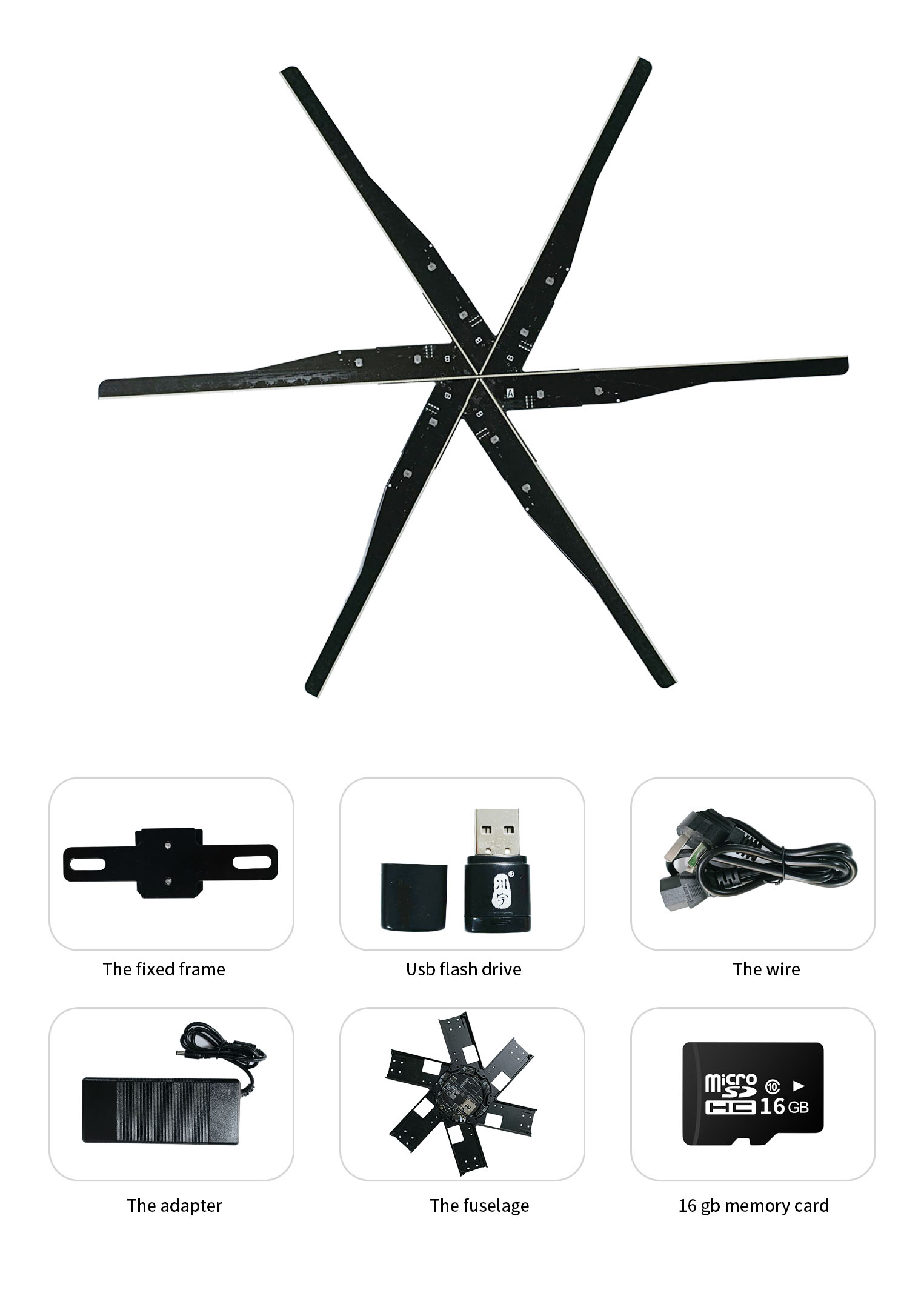 3D Hologram Display with Outdoor Advertising and 10ms Response Time Holographic Fans