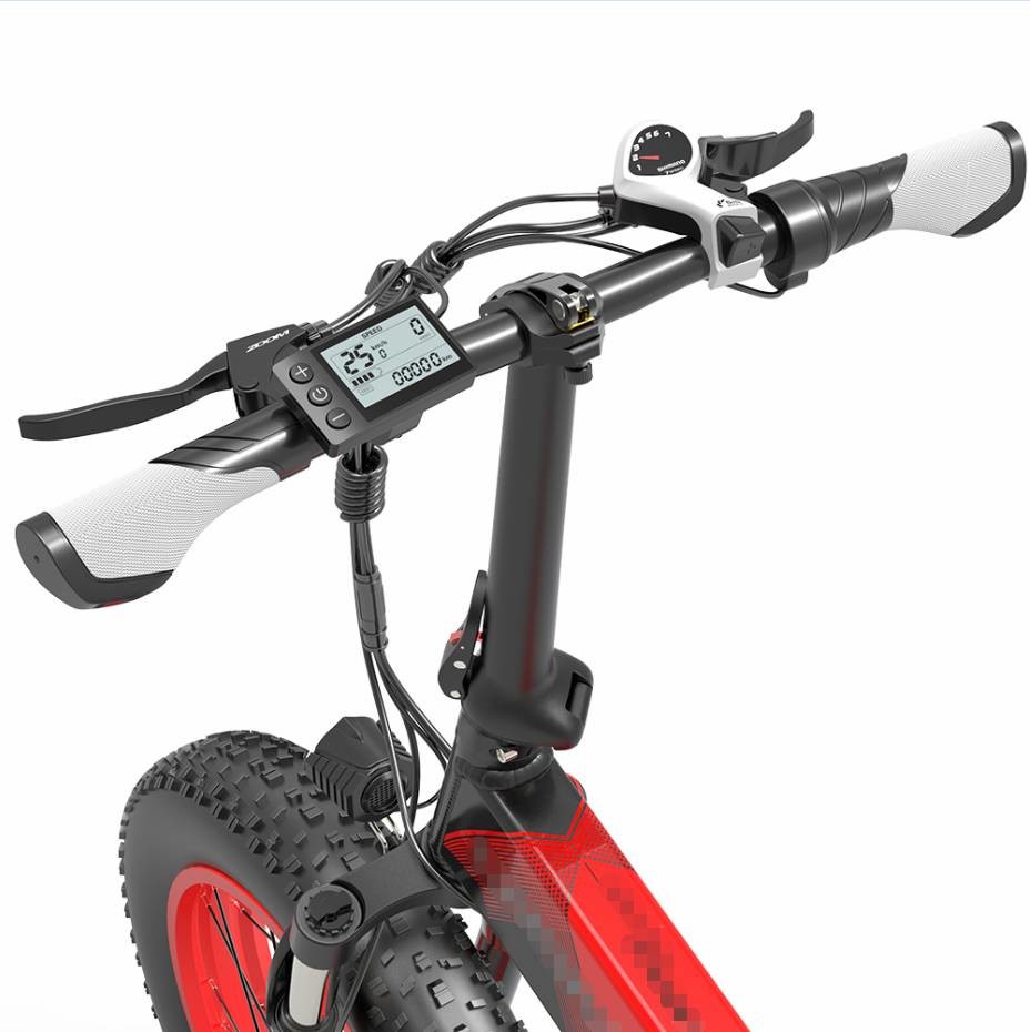 EU STOCK Cysum X2000 Fat Tire Foldable Electric Bike 12.8ah 1000w 20*4inch