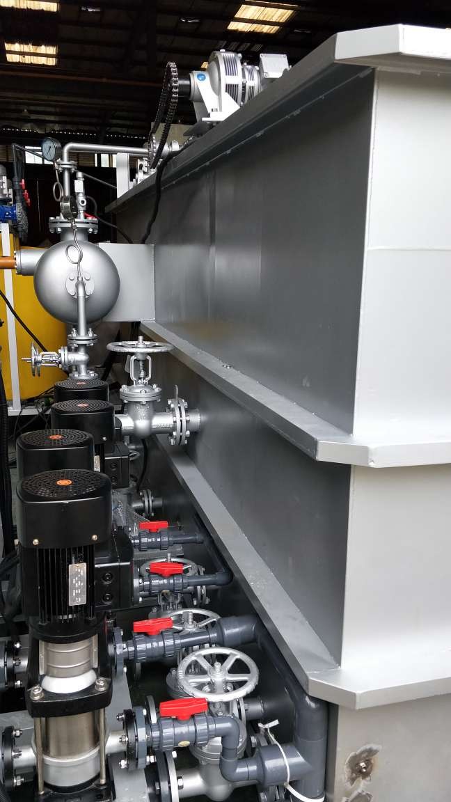 DAF Dissolved Air Flotation for Recycling Water and Waste Water Treatment 12000 kg Weight