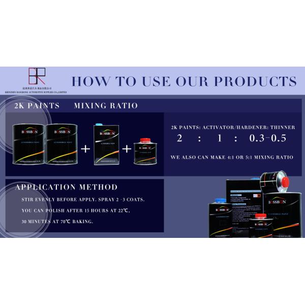 OEM 1K Metallic Paint Flop Control Agent Car Paint Binder