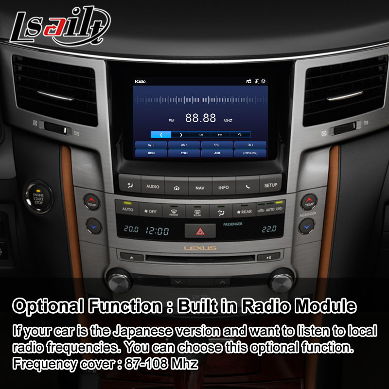 Lsailt Android Multimedia System Video Interface for Lexus LX 570 LX570 2012-2015