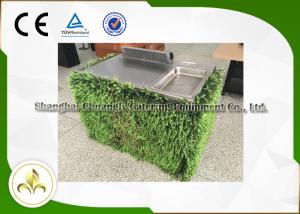 China Professional Evergreen Mobile Teppanyaki Grill For Steak Overhead Exhaustion wholesale
