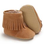 2019 winter wholesale Faux suede Tassel 0-18 months crib baby boots