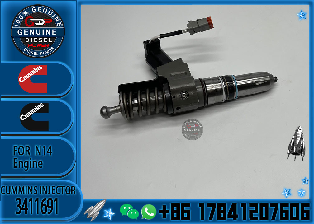 Fuel injector 3411691 diesel engine N14 injector 3411691 for Cummins engine N14