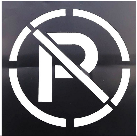 Wheelchair Handicap Symbol Sign Writing Stencils Beautiful Design AZO - Free