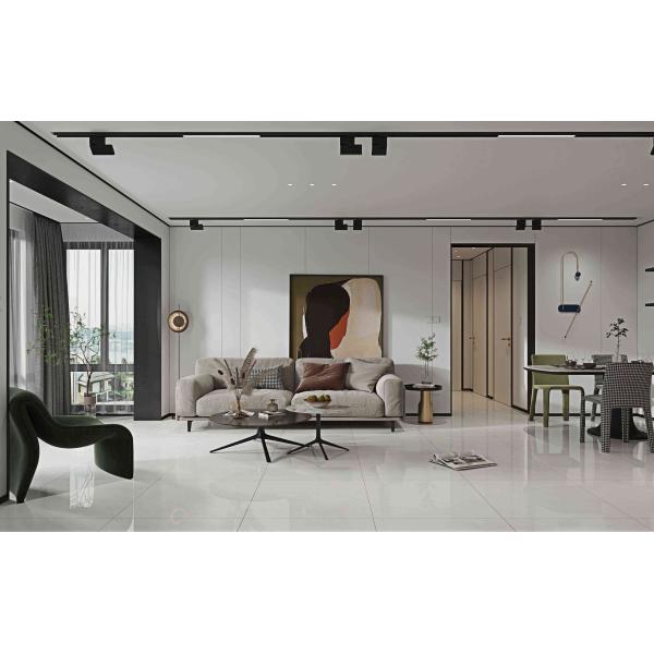 Light Gray Polished Glazed Porcelain Tile 800x800mm
