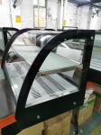 Commercial Kitchen Curved Glass Counter Top Food Warmer Display Showcase at 220V