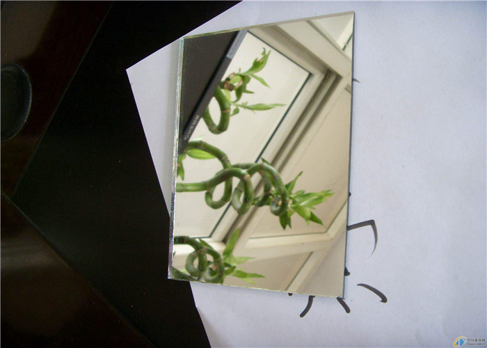 Decorative Coated Thin Mirror Glass , Custom Size Mirror Glass For Furniture
