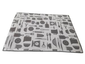 China Absorbent Reversible Microfiber Dish Drying Mat Cooking Utensil Design wholesale
