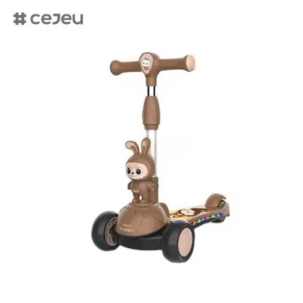 CJ-HLW-209,Labubu Foldable Children's Scooter 3-12 Year Old Widening Toddler Flash Wheel ScooterManufacturer's New Cartoon Labubu Style Children's