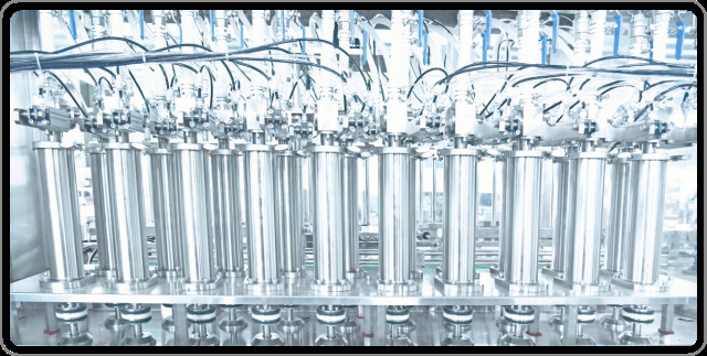 120bpm 4 Head Liquid Filling Machinery