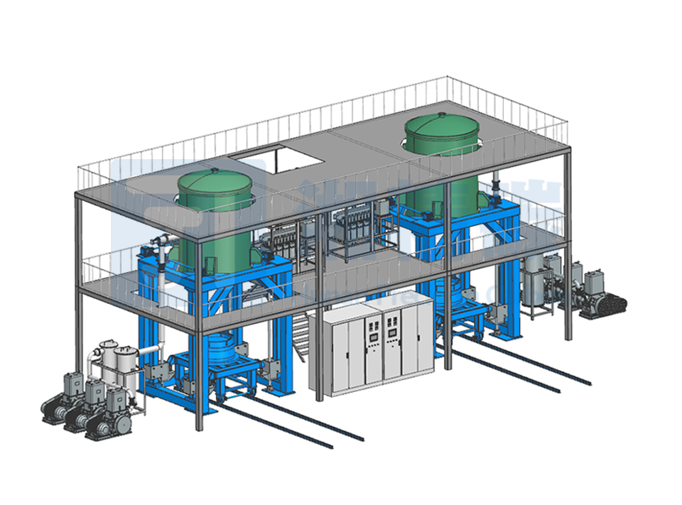 1800C vacuum induction industrial silicon diffusion furnace