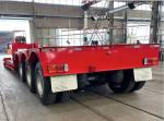 80 Ton 3 Axle Low Bed Trailer Detachable Gooseneck Lowboy Trailer For Sale In
