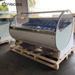 Front Opening Glass Door Gelato Showcase Display Freezer 1000L