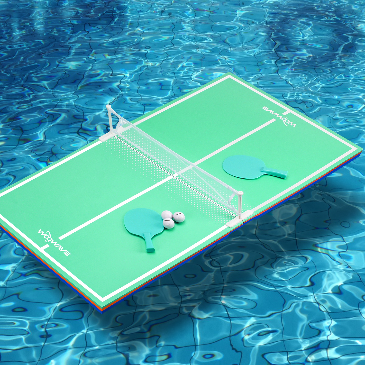 Green Packge 2/ctn Floating Pingpong Table Tray for Water Sport Water Table Tennis