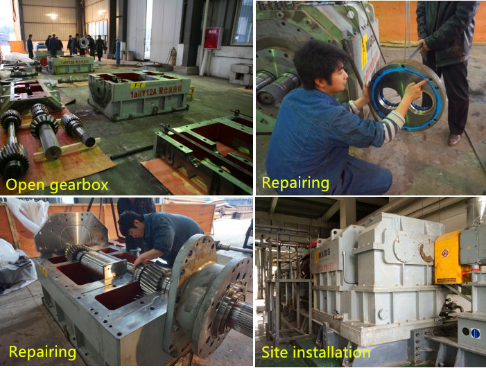 TM 223 Maris POM Polymerization Extruder Gearbox Repair Service ISO Approvel