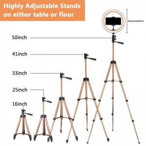 China Cxfhgy 10 Inch Selfie Ring Light with 50 Inch Tripod Stand &amp; Phone Holder for Makeup Live Stream, LED Camera Ring Light wholesale