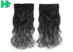 Ombre Synthetic Hair Extensions , Synthetic One Piece Hair Extensions