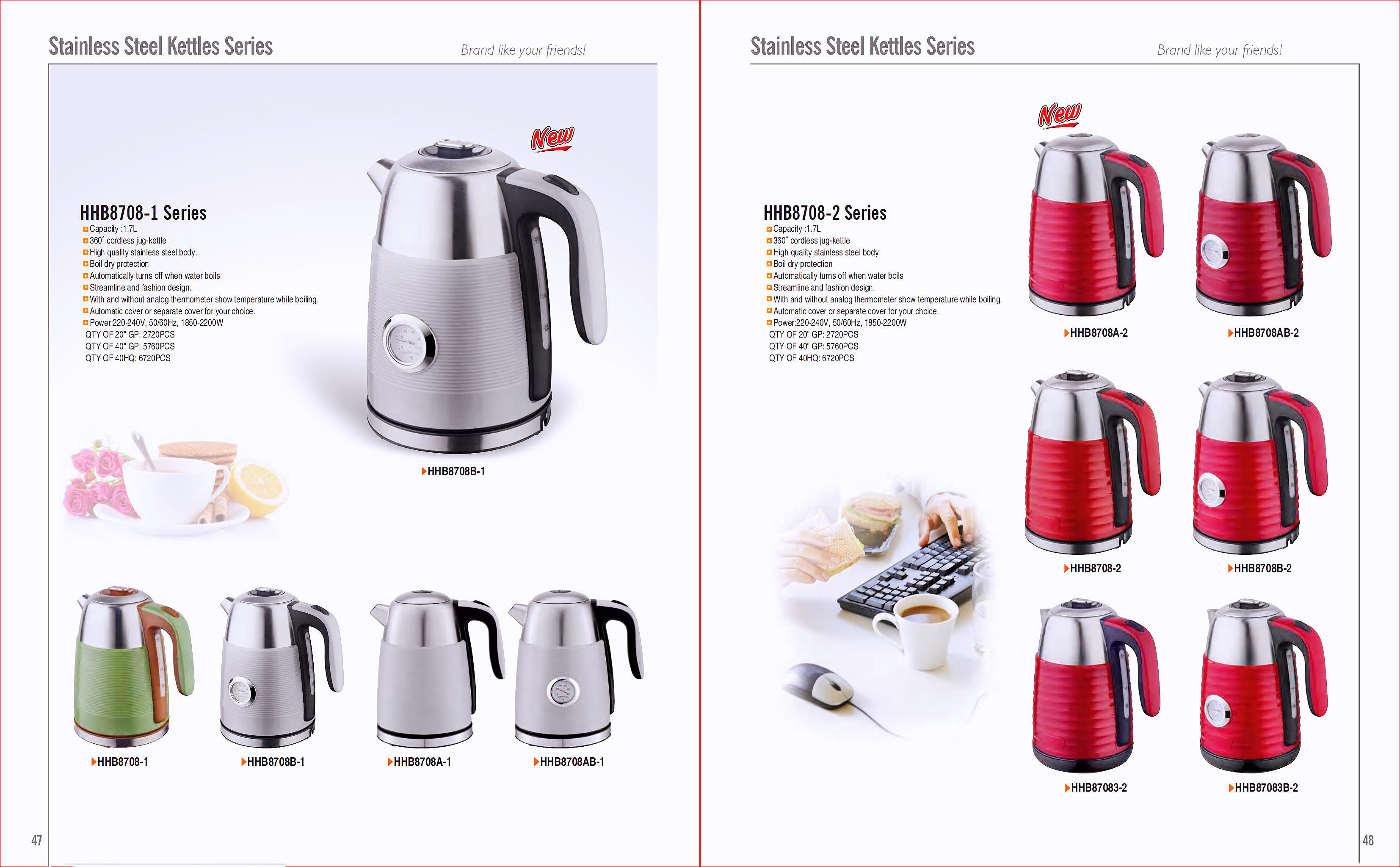 Electric Kettle with Automatic Shut-Off and Boil-Dry Protection