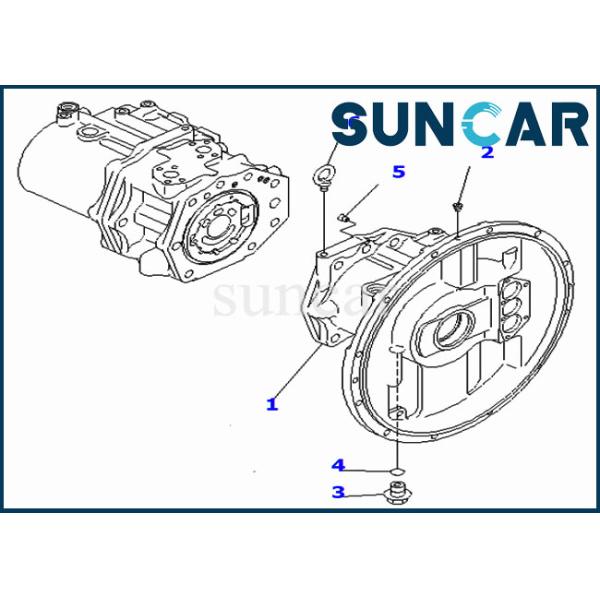 708-2H-00380 Pump Seal Repair Kit For PC300-6 Excavator