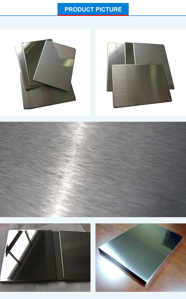 Mold Proof 5000mm Stainless Steel Aluminium Plastic Composite Panel FEVE 1220mm AA1100