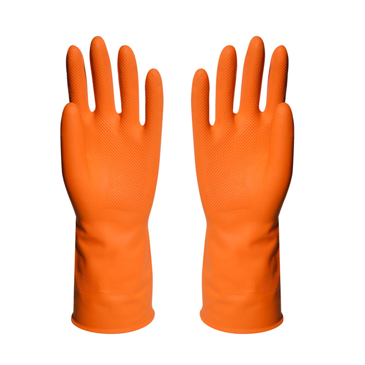 Waterproof Kitchen Rubber Gloves Durable Household Latex Gloves For Cleaning
