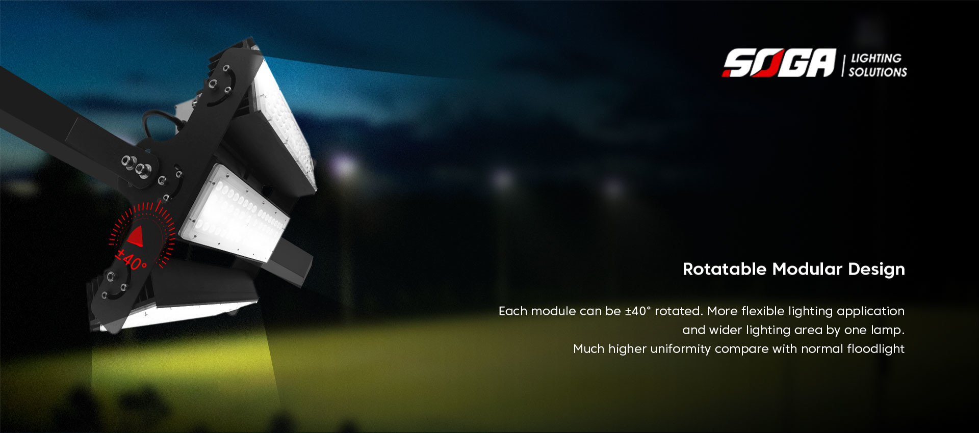 Billboard 250 Watt LED Flood Light Cricket Stadium Retrofit ROHS