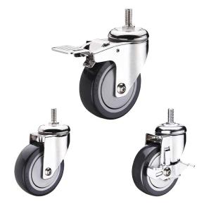 China 4 Inches Polyurethane Casters Stylishly Designed For Heavy Loads wholesale