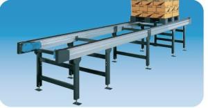China 1500mm 9000mm Fuselage Length 200w Compressors Pallet Flow Conveyor wholesale
