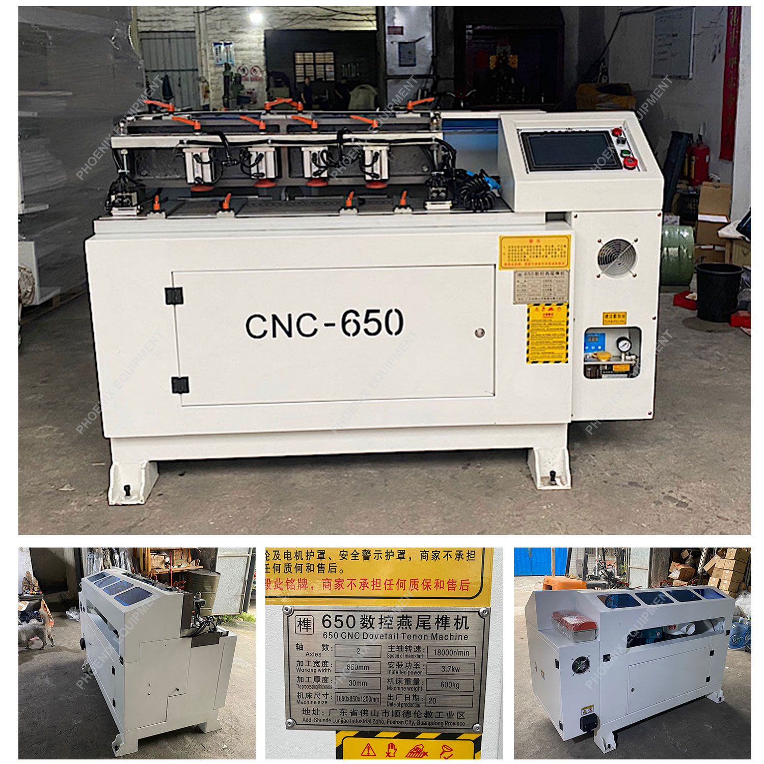 Professional 18000rpm Motor CNC Drawer Dovetail Tenoning Machine for Woodworking