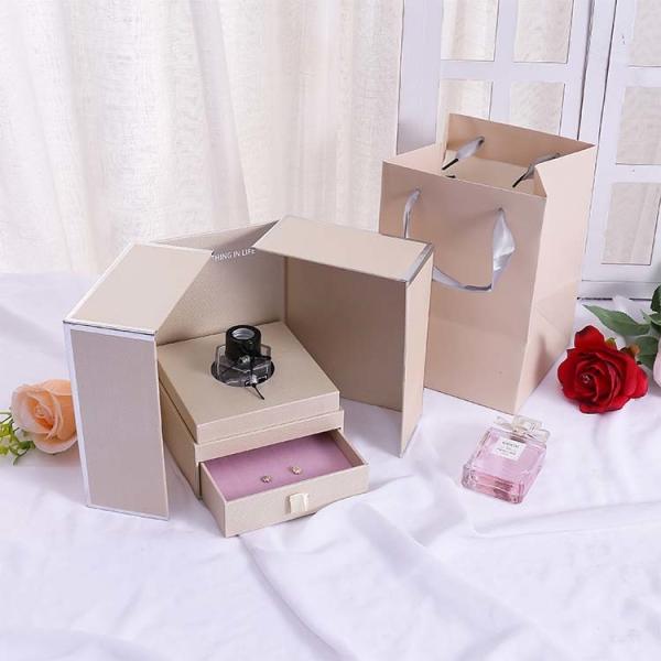 Luxury Double Door Gift Box Jewelry Necklace Gift Box Christmas Valentine's Day